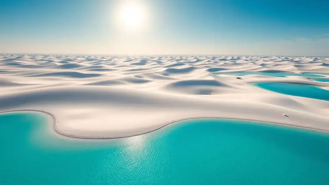 melhor época para viajar para lençóis maranhenses: clima e chuvas