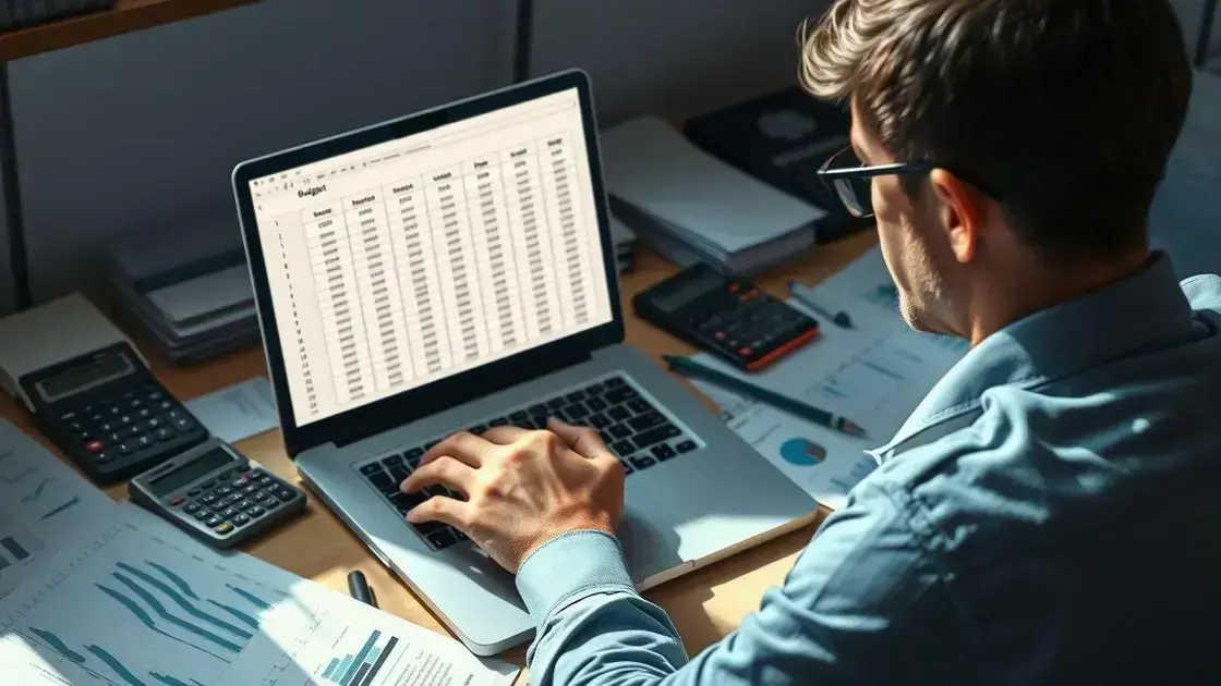 Passo a passo para criar um orçamento no Excel