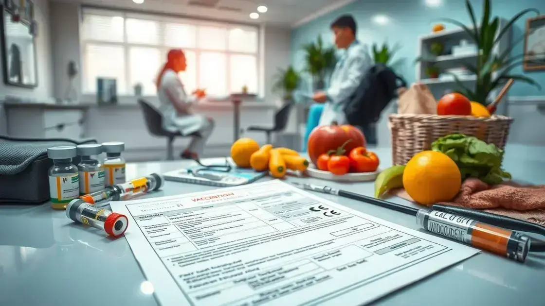 Vacinas necessárias e recomendações de saúde