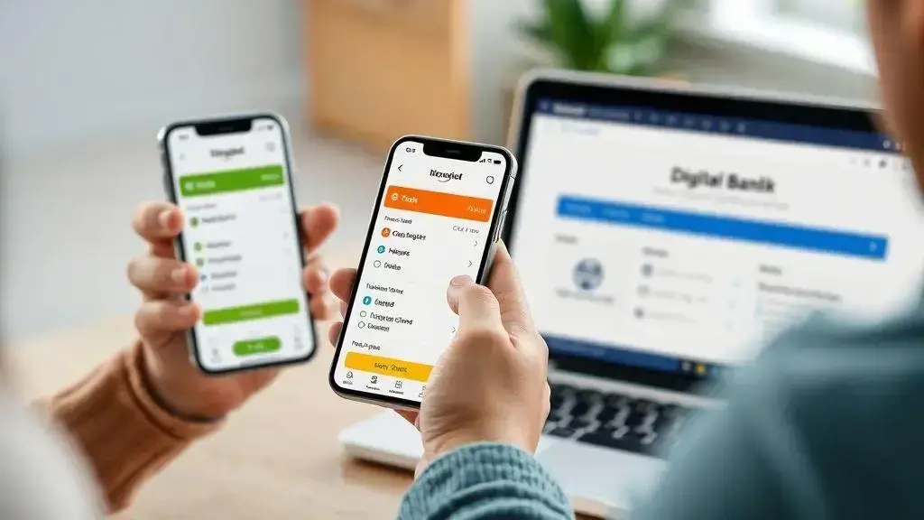 Benefícios das contas digitais em comparação com bancos tradicionais