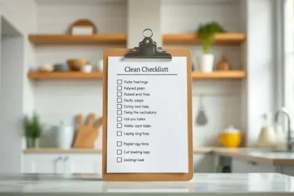 Checklist de faxina: como deixar sua casa impecável em pouco tempo